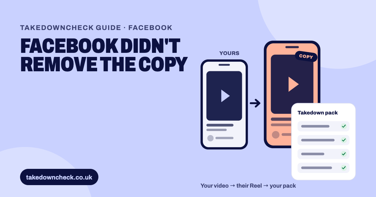 Illustration: Facebook didn't remove the copy