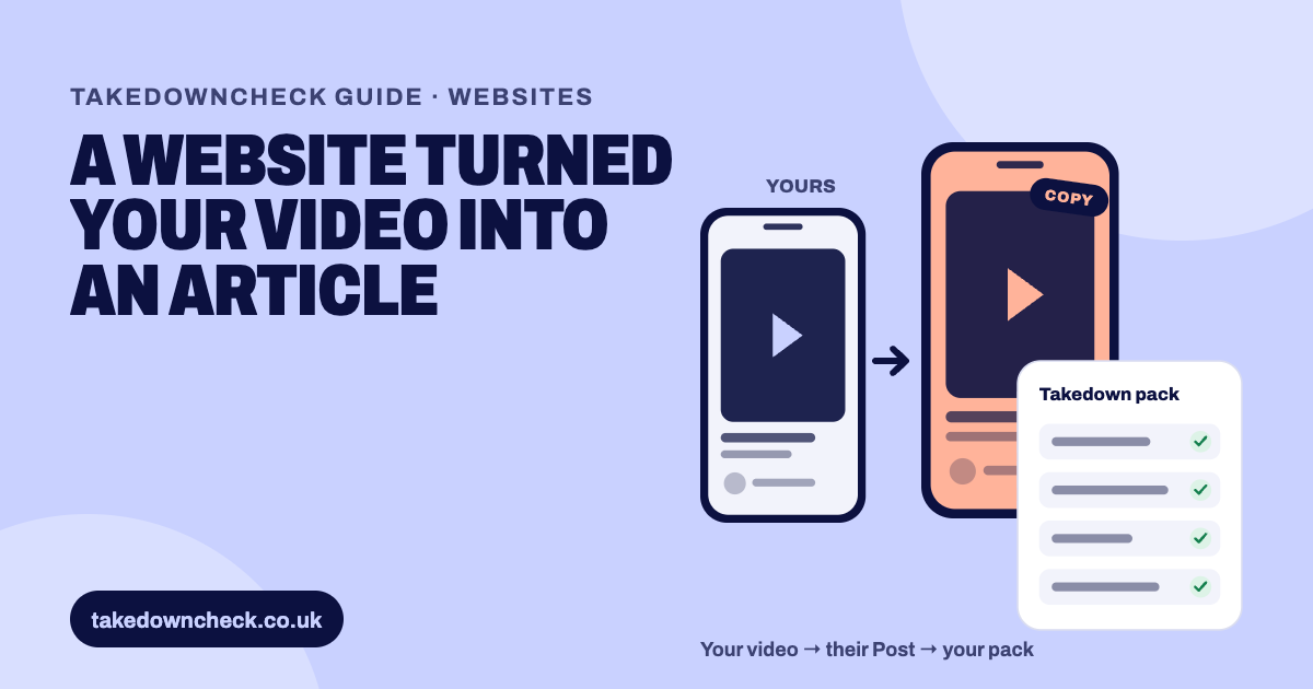Illustration: A website turned your video into an article